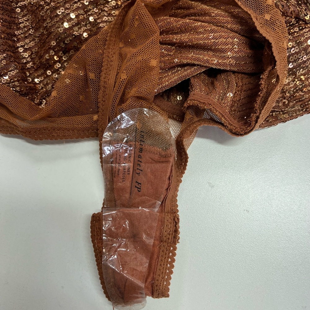 Free People Shimmer & Shine Bodysuit in Sunset Sequins New With Tags Size XS - Picture 10 of 12